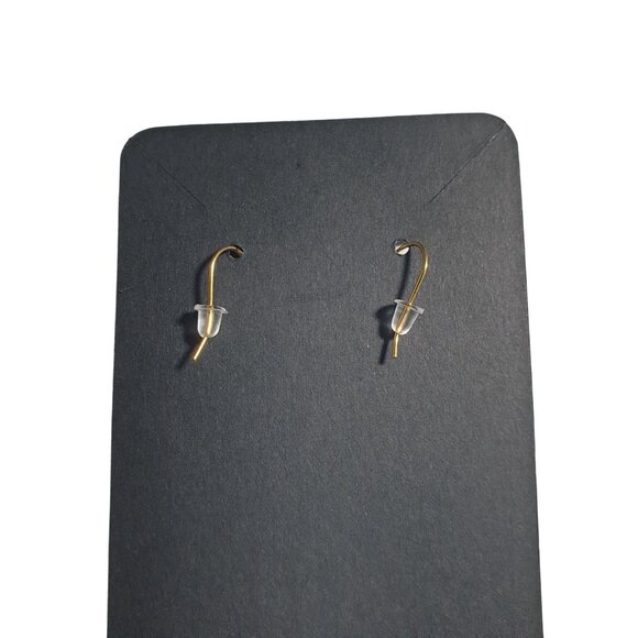 Owl Dangle Earrings Brown Enamel Gold Hook Boho Autumn Charm Beads Unique Animal - Picture 4 of 4